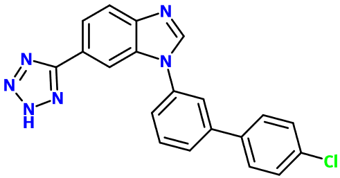 MC004636 1-Chlorobiphenyl-6-tetrazolyl-benzimidazole (图片) MC004636 1-Chlorobiphenyl-6-tetrazolyl-benzimidazole
